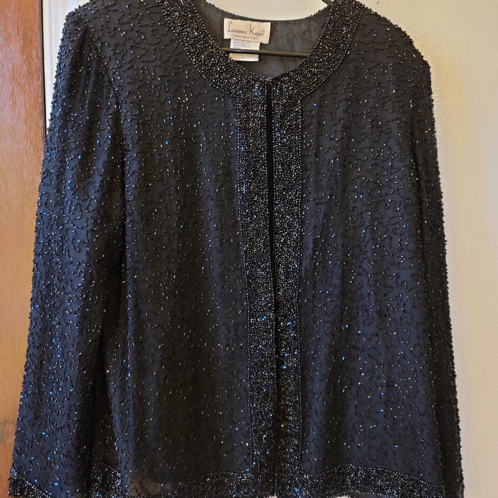 Laurence Kazar Beaded Jacket Large